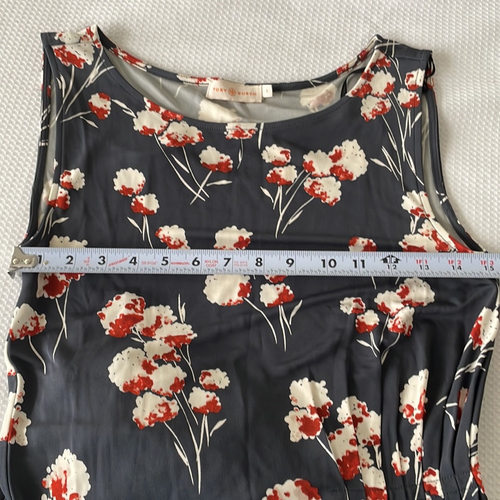 Tory Burch, Size Small, Liana Floral Knit Side Pleat Dress - Picture 7 of 9